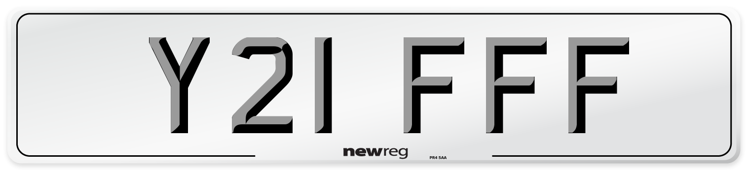 Y21 FFF Number Plate from New Reg